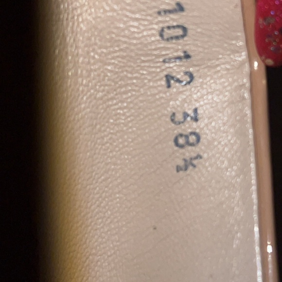 AGL Attilio Giusti Leombruni Nude Patent Leather Ballet Flats Bow Detail Size 8 - Picture 5 of 5